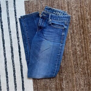 GAP Women's Skinny Mid-Rise Jeans in Classic Blue